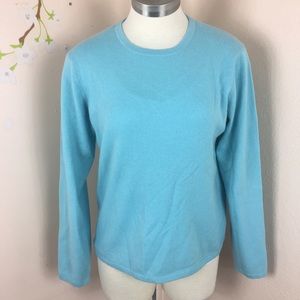 Orvis Crew Neck Long Sleeve Cashmere Sweater (k)